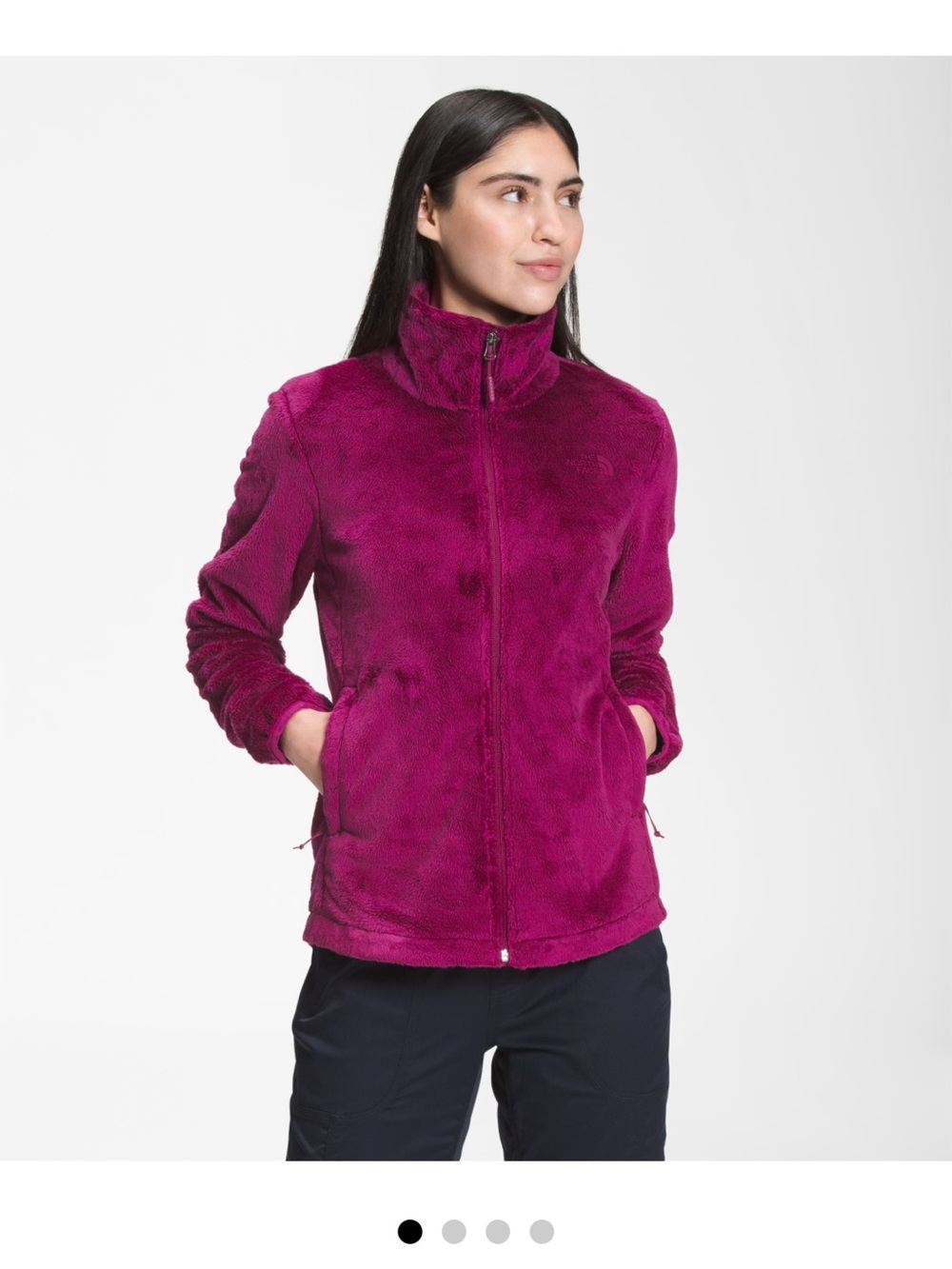 The North Face Women's Plush Full-Zip Teddy Jacket - Magenta